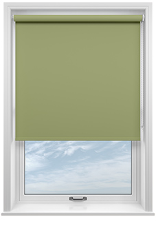 Trinity (Blackout), Soft Green - Twist&Fit Roller Blind